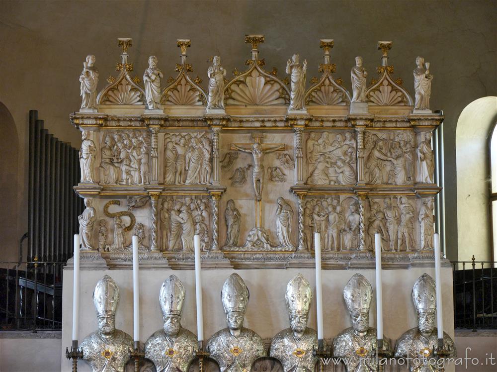 Milan (Italy) - Retable of the Passion in the Basilica of Sant'Eustorgio